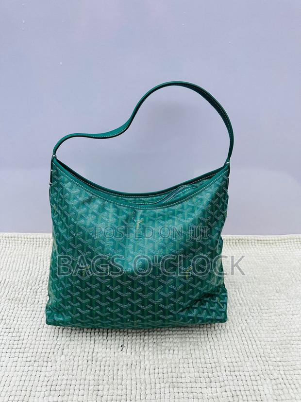 Authentic Goyard Bohème Hobo Bag - Classic Green Goyardine