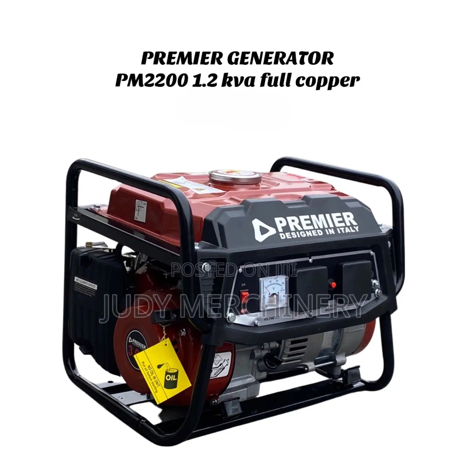 Premier Generator 1.2kva Full Copper