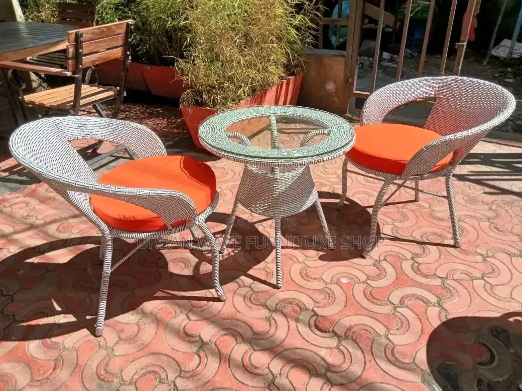 Balcony Set With Cushion Cover