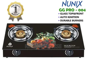 *Nunix 2 Burner Glass Top Table Top *Cooker