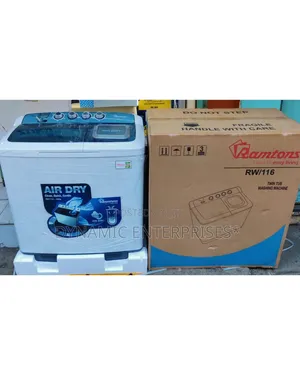 Black Ramtons 10kgs Top Load Twin Tub Washing Machine