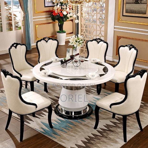 Dining Tables : Black White Marble Dining Table - thumbnail 9