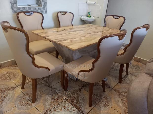 Dining Tables : Black White Marble Dining Table - thumbnail 10