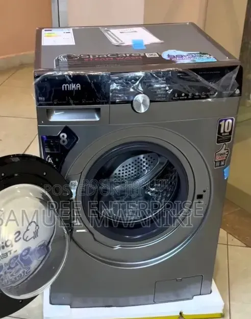 Mika Washing Machine, 8kg Wash and Spin , Inverter Motor, Front Load