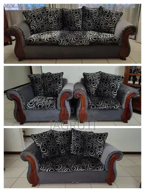 7 Seater Grey Sofa Set