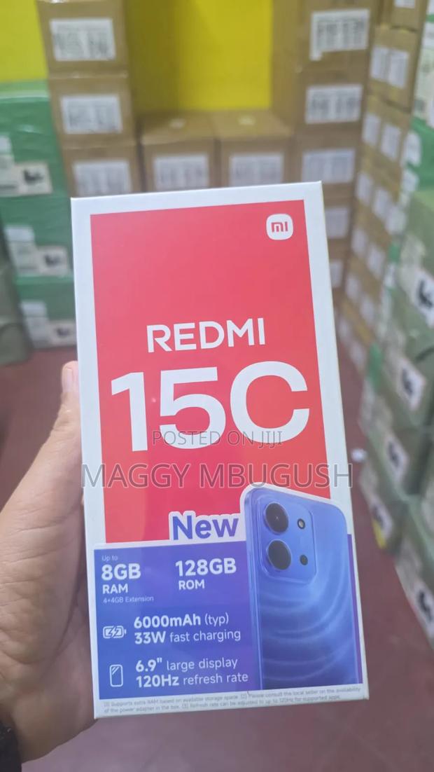 New Xiaomi Redmi 15C 4G 128 GB Black