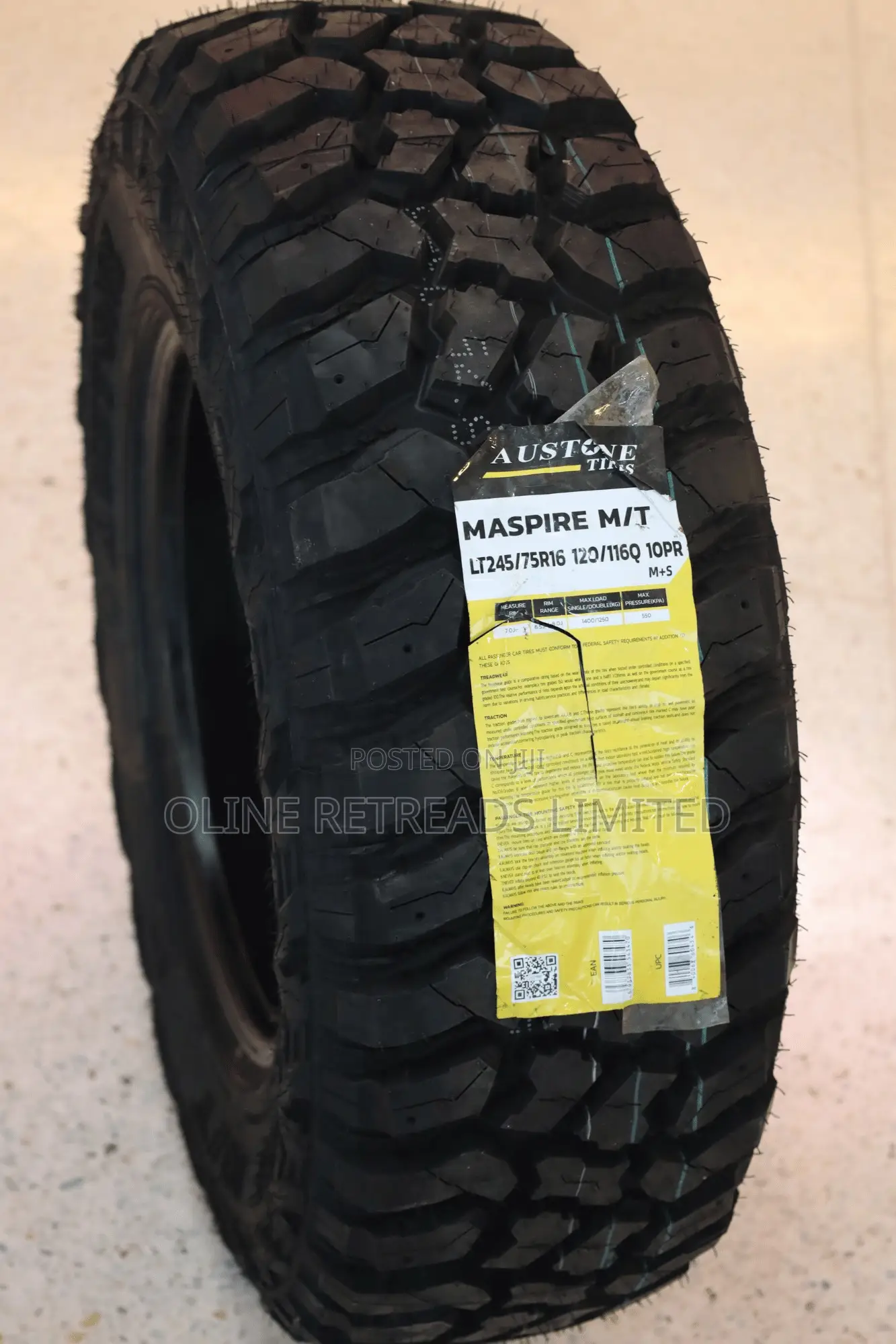 Lt245/75r16 Austone Maspire M/T 10pr