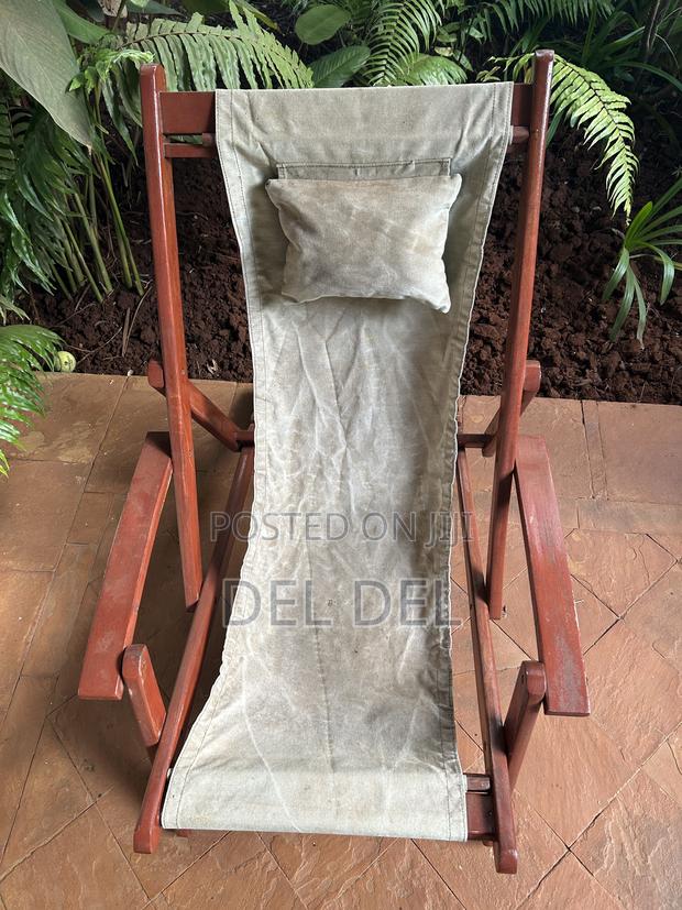 Wood Deckchair - thumbnail 2