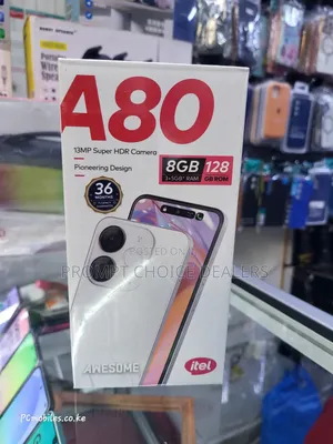 New Itel A80 128 GB Black