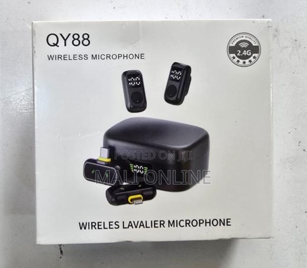 Wireless Lavalier Microphone 4-in-1 Dual Mic With Charging Case