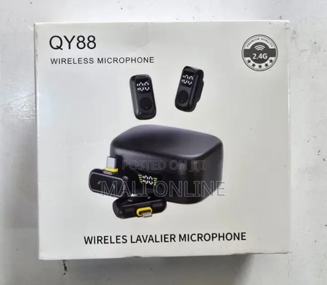 Wireless Lavalier Microphone 4-in-1 Dual Mic With Charging Case