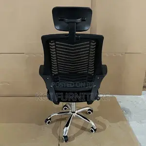 Office Chairs; Ergonomic Managers Executive Headrest Fabric Chairs