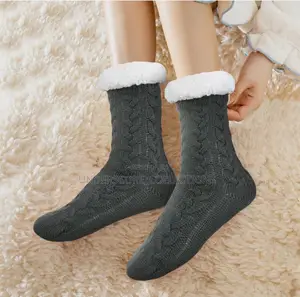 Unisex Slipper Socks Non Slip Knitted (A Pair)