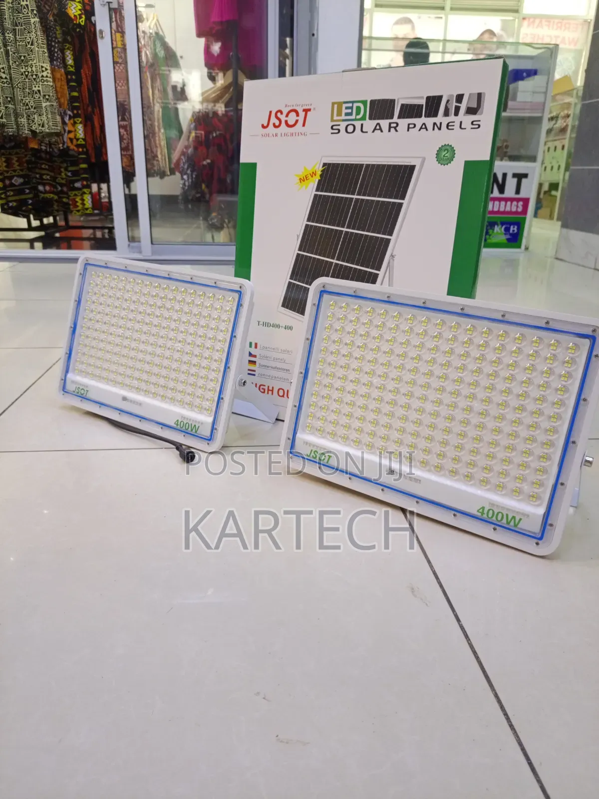 Jsot 400w+ 400w T-Hd 2 in 1 Solar Powered Floodlight