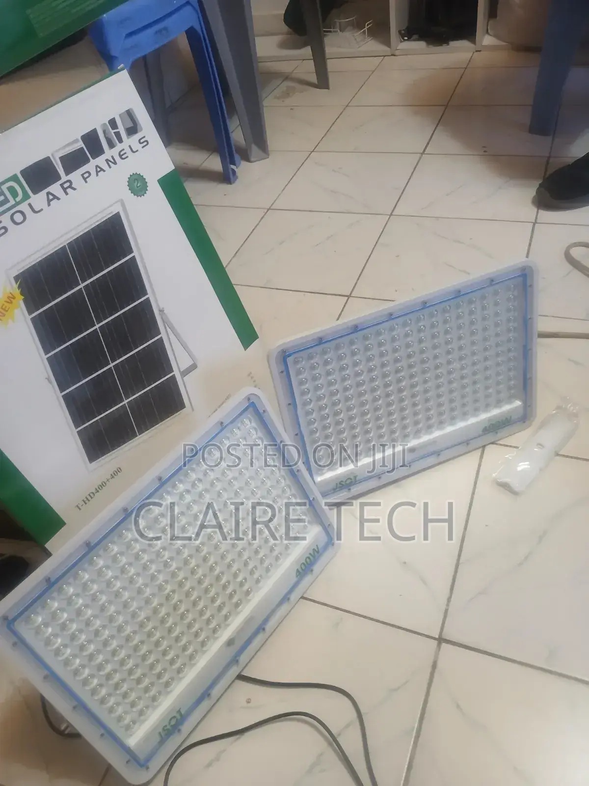 Jsot Dual 400w Solar Floodlight Kit With Large Solar Panel