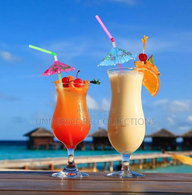 Cocktail Drink Straws With Umbrella (50pcs Packet) - thumbnail 4