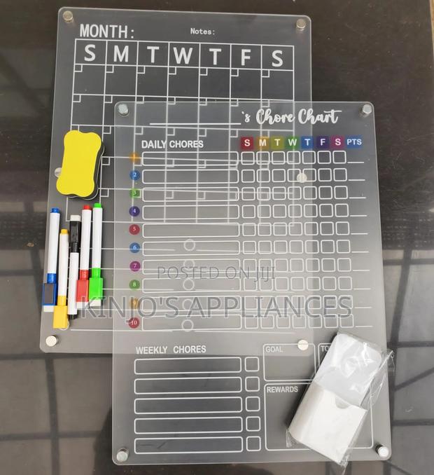 2 PCS Magnetic Chores Planner