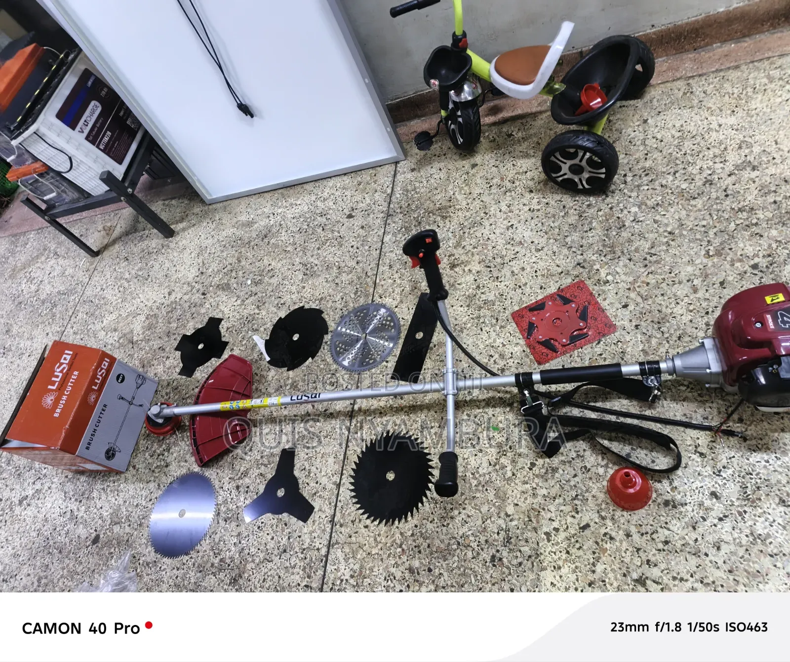 4 Stroke Brush Cutter Machine/Grass Cutter 8pcs Attachment Blades