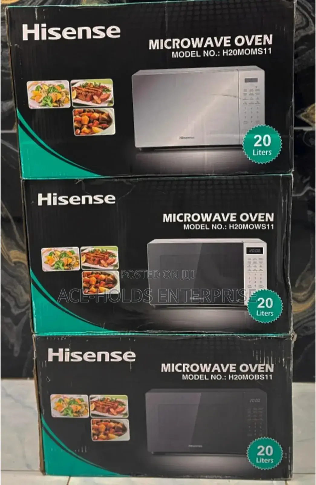 20 Litres Hisense Digital Microwave Oven - Silver and Black Colors