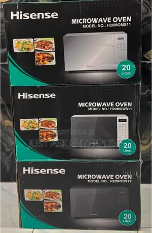 20 Litres Hisense Digital Microwave Oven - Silver and Black Colors