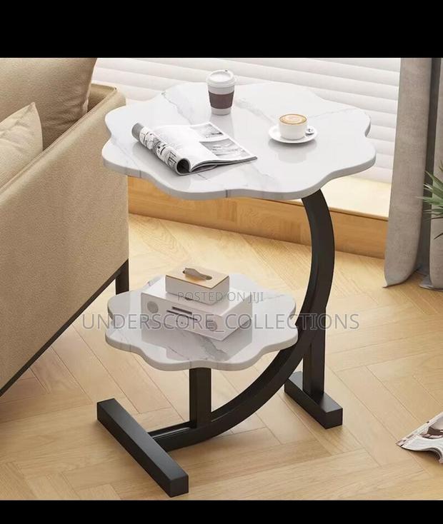 Double Layer Flower Shaped Side Table