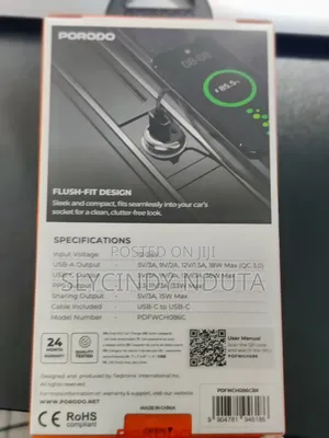 Porodo Car Charger