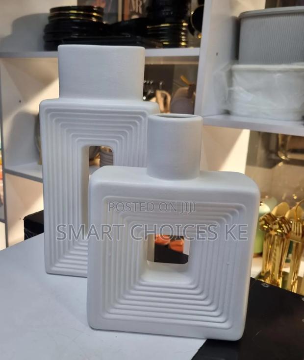 Resin Square Decorative Vase Set - thumbnail 4