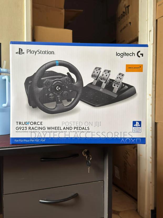 Logitech G923 Racing Wheel and Pedals for Ps5, Playstation 4, and Pc.