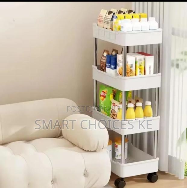 4 Tier Multipurpose Storage Rack With Wheels - thumbnail 3