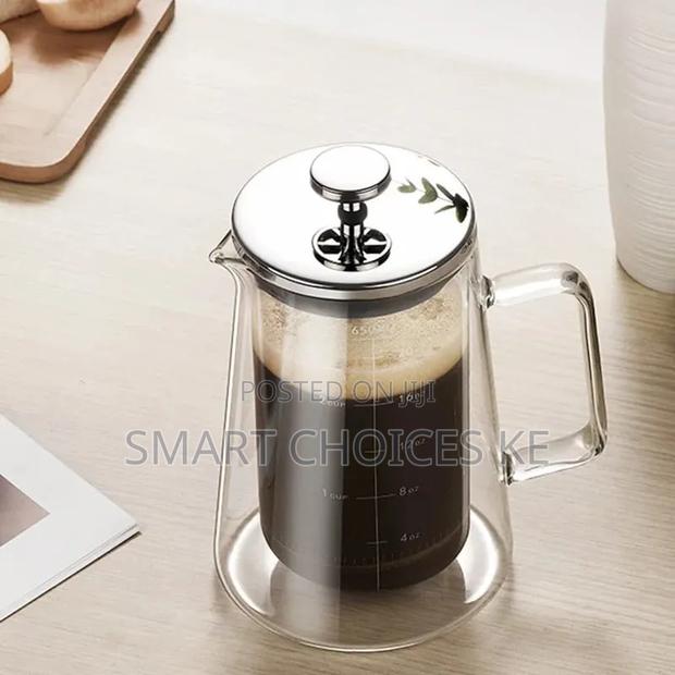Double Walled Borosilicate French Press Coffee Maker - thumbnail 2