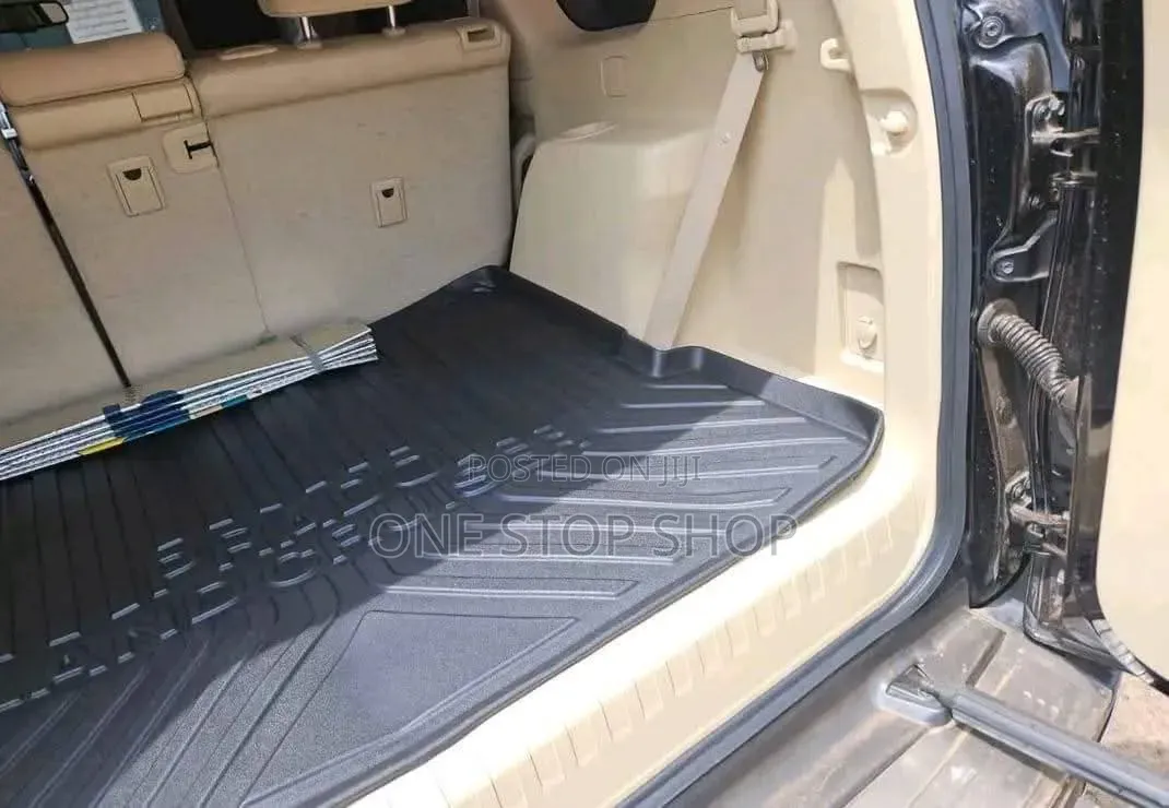 Black Rubber Cargo Liner Boot Mat Tailored 4 Toyota Land Cruiser Prado