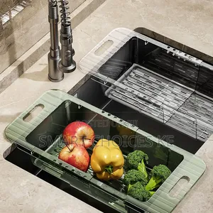 Multifunctional Acrylic Over the Sink Colander/Drain Basket