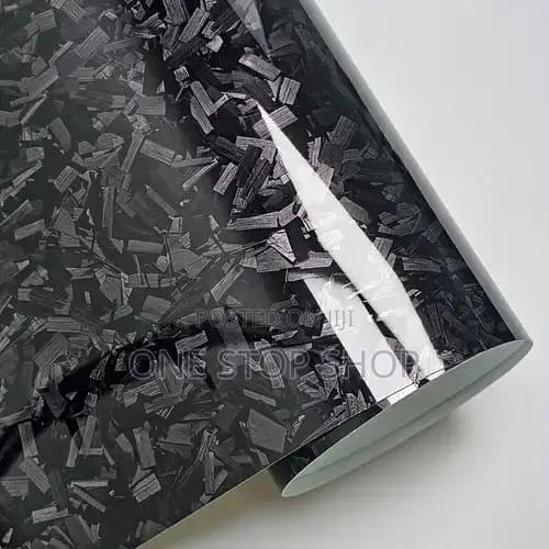 1meter Forged Carbon Fiber Vinyl Wrap for Customization on Cars,Bike