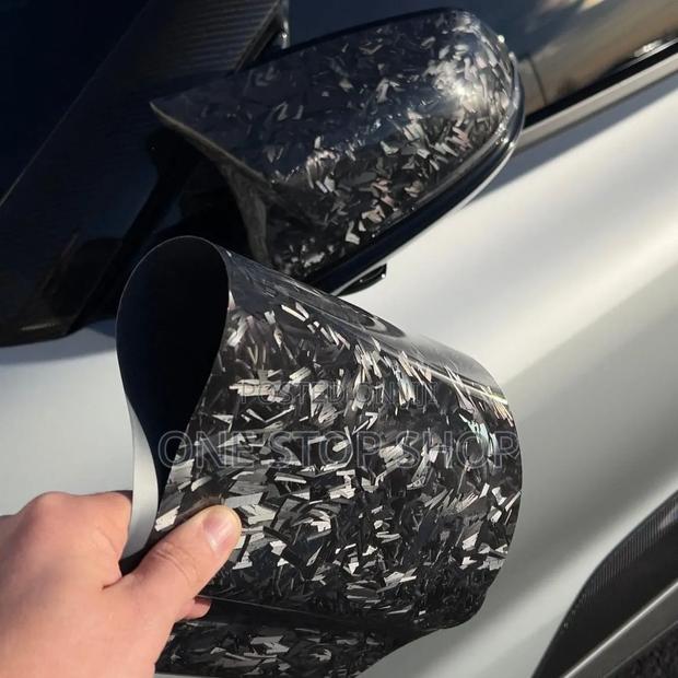 1mtr Authentic Forged Marbled Carbon Fiber Vinyl Wrap Film
