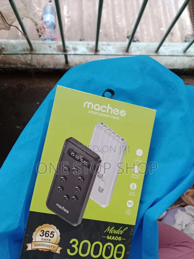 30000mah Power Bank With Smart Led Display Remaining Energy Level
