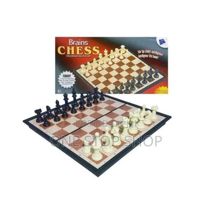 Brand New Foldable Magnetic Brain Chess Board Game