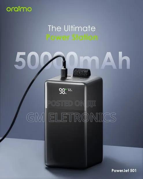 85w Super Fast 50000mah Power Bank With Digital Display-Black.