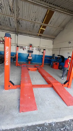 Industrial Wheel Alignment Machine Combo With 4 Post Lift.