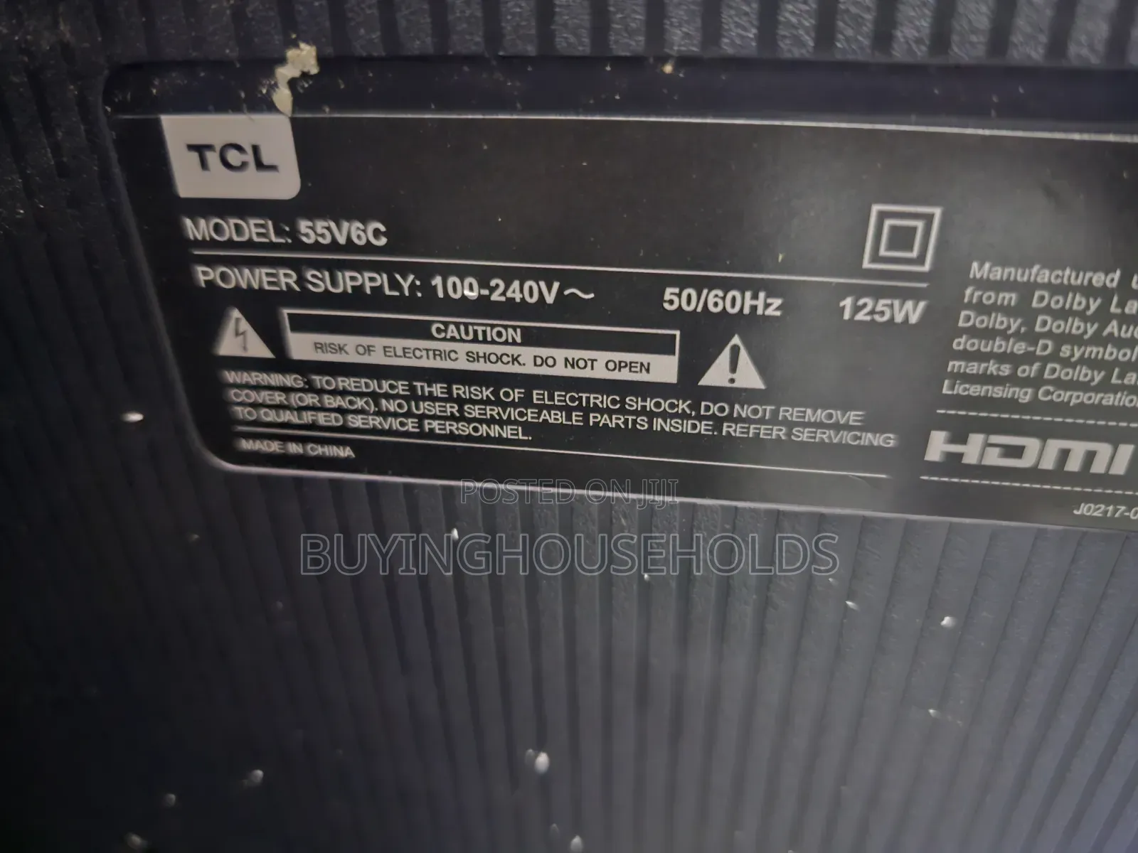 TCL 55" Google Tv V6c