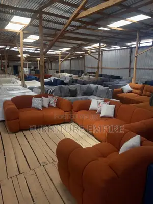 Orange 8 Seater Sofa Set