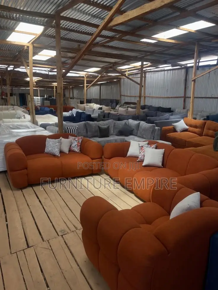 Orange 8 Seater Sofa Set