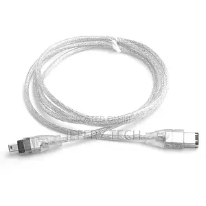 Firewire Ieee 1394 6"" to 4 Plug Mini Dv Pc Connection Cable