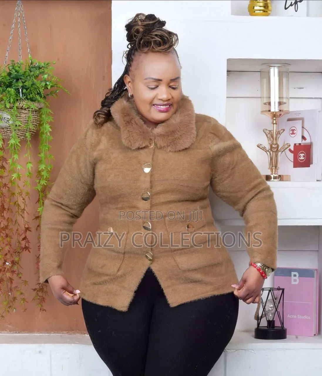Luxury Warmth, Timeless Style Blend Coat - Soft Fur Collar