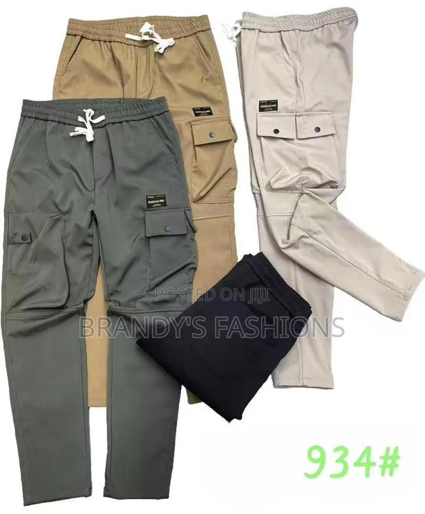 Men Trousers Heavy Material and Khaki - thumbnail 3