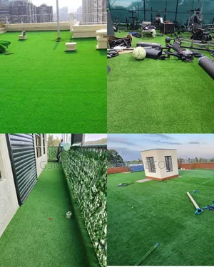 Green Grass Carpets or Artificial Facial Grass