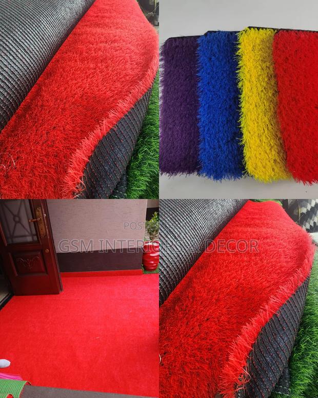 Artificial Red Grass Carpets and Other Colour Shades
