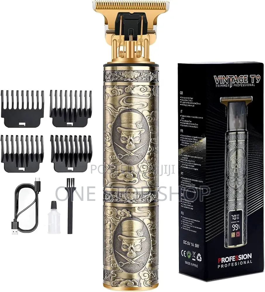 Rechargeabl Battery Vintage T9 Clipper With Sharp Close Cutting Blade