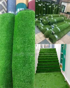 Artificial Green Grass Carpets in Lime and Forest Green
