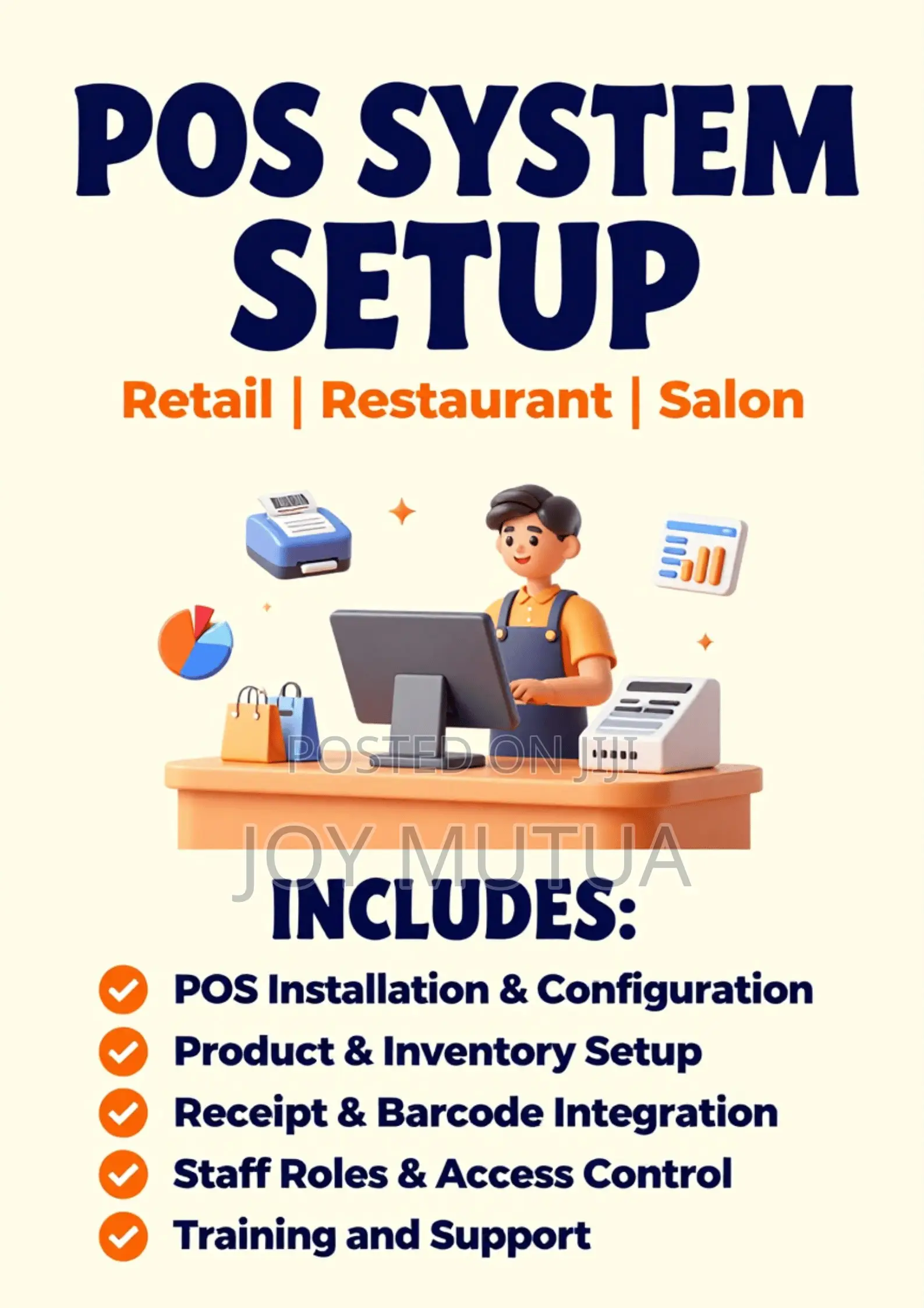 Pos System Setup (Retail/Restaurant/Salon)
