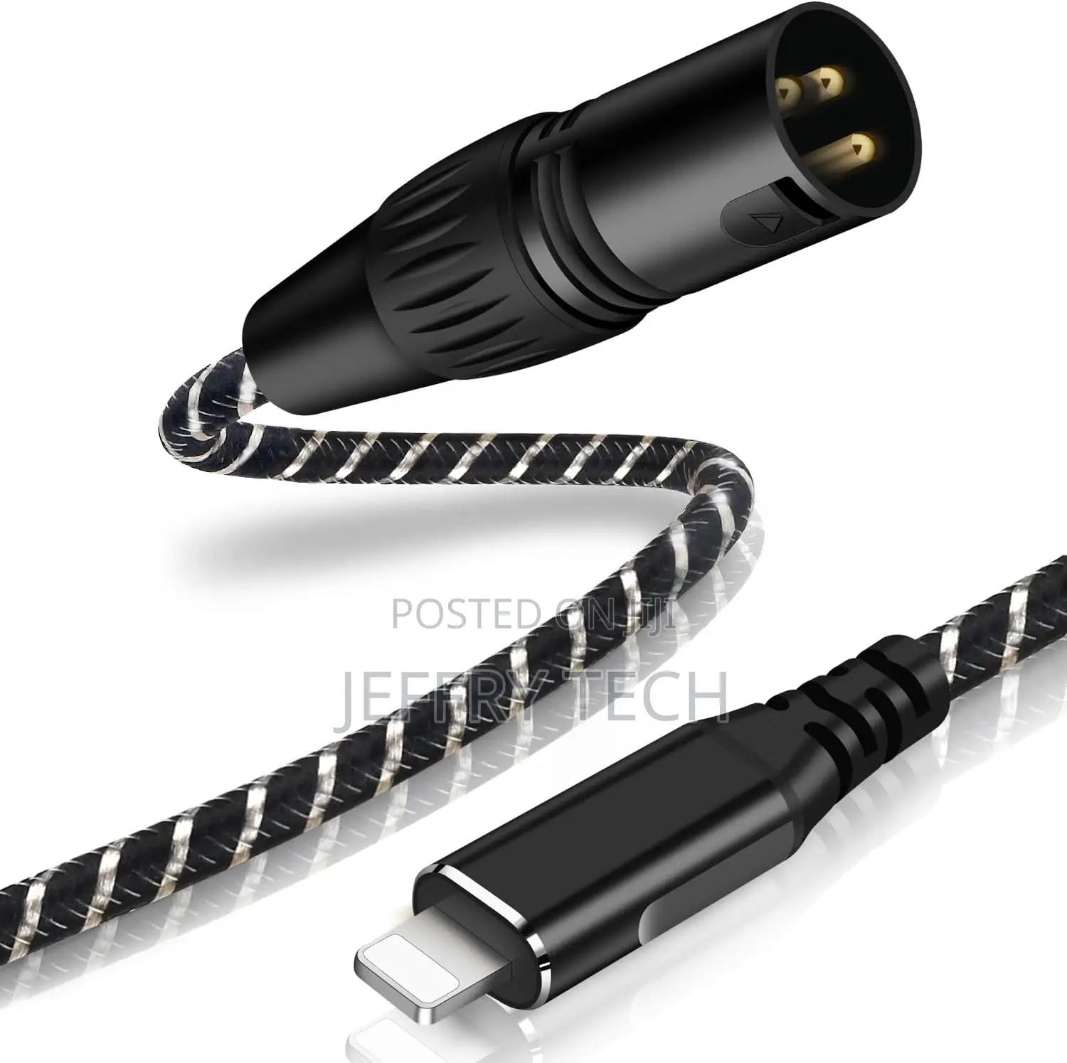 Lightning to XLR Male Output Audio Cable 10ft,I Phone to XLR Audio St